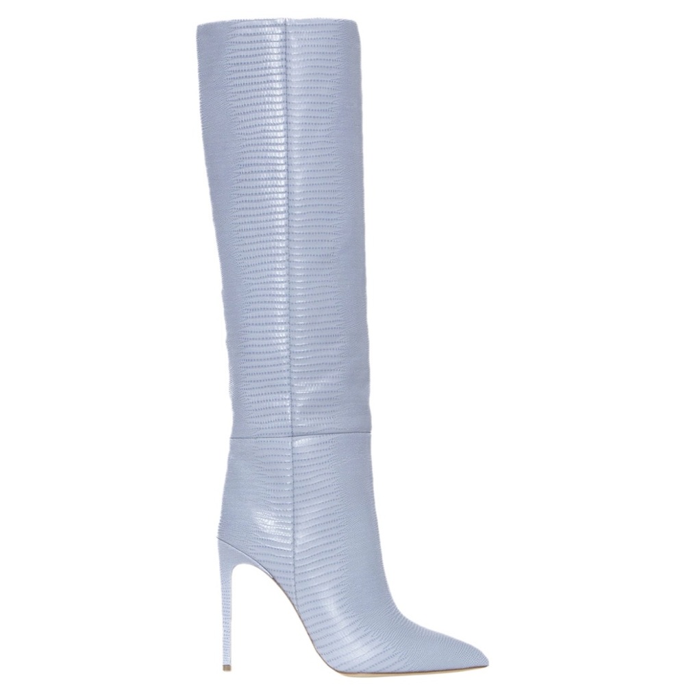 NIB Ice Blue Paris Texas Crocodile Boots 36.5